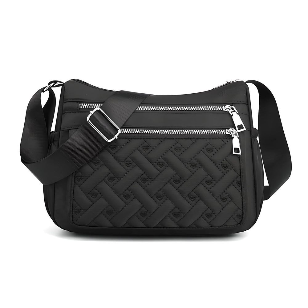 Multi-Pocket Crossbody Bag Trendy Waterproof Messenger Bag Casual O_O